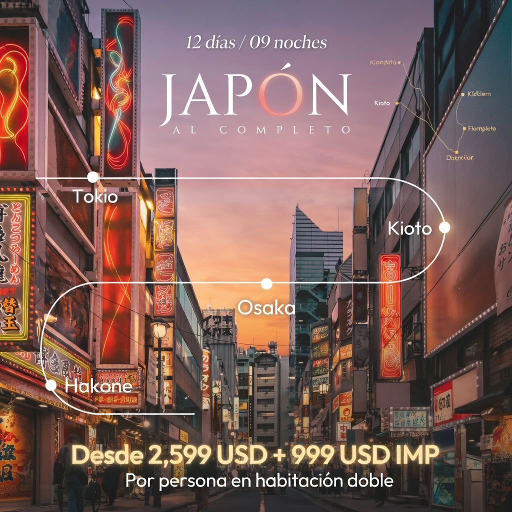JAPÓN AL COMPLETO: Un Viaje al Corazón del Sol Naciente