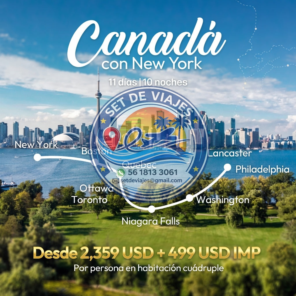 CANADÁ Y NEW YORK: UN VIAJE ENTRE CIUDADES ICÓNICAS Y PAISAJES INOLVIDABLES 🇨🇦🗽