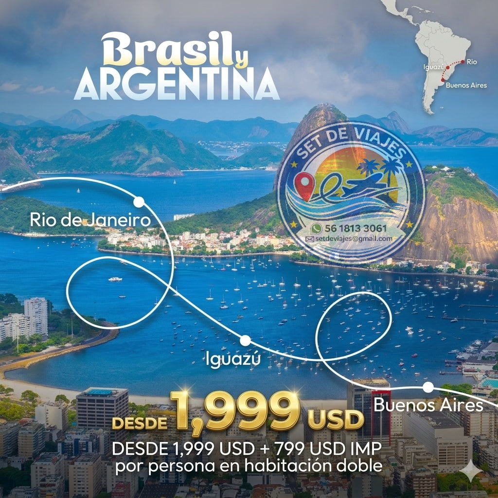 🌎 Brasil & Argentina: Una Ruta que lo Tiene TODO 🇧🇷🇦🇷