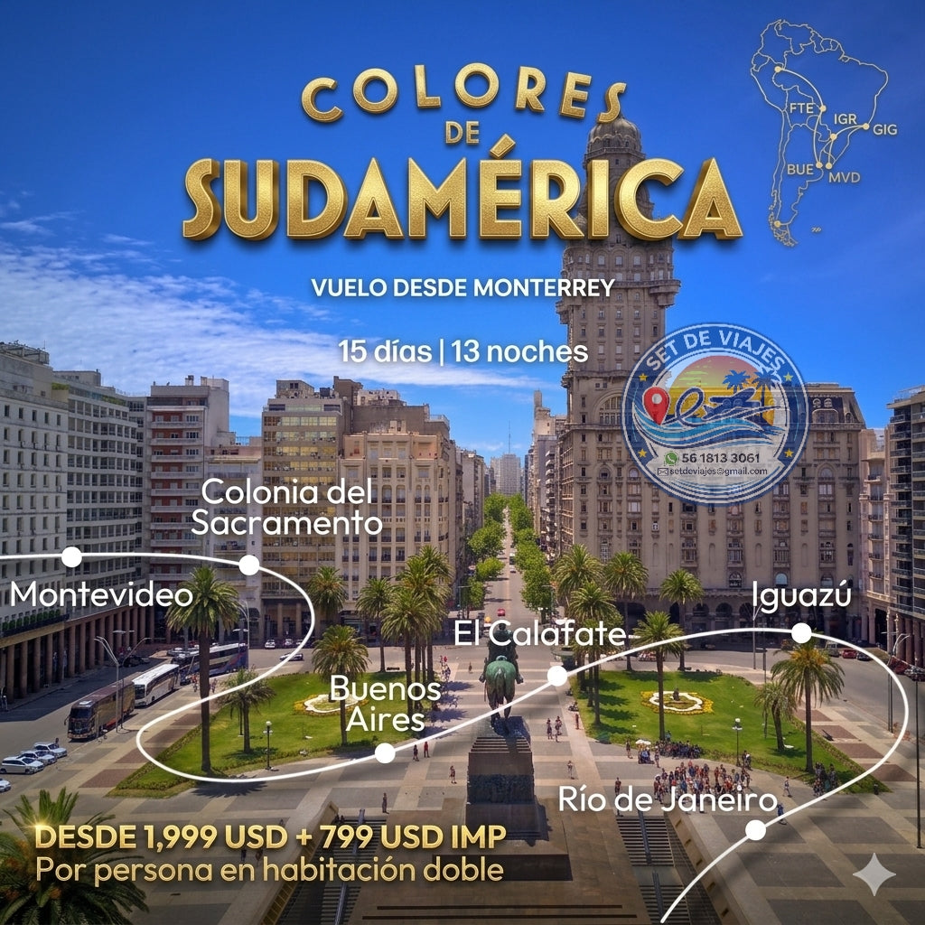 ✨ COLORES DE SUDAMÉRICA: UNA AVENTURA QUE LO TIENE TODO ✈️🌎